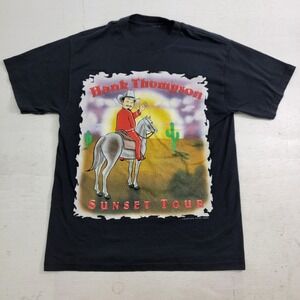 Vintage Y2K Hank Thompson Country Legend Cartoon‎ Horse T-Shirt Mens Sz L EUC